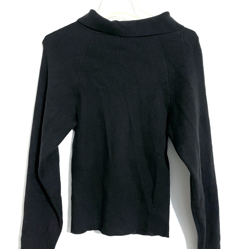 Jonathan Simkhai Ribbed Collared Layered Shrug Top - Picture 8 of 12